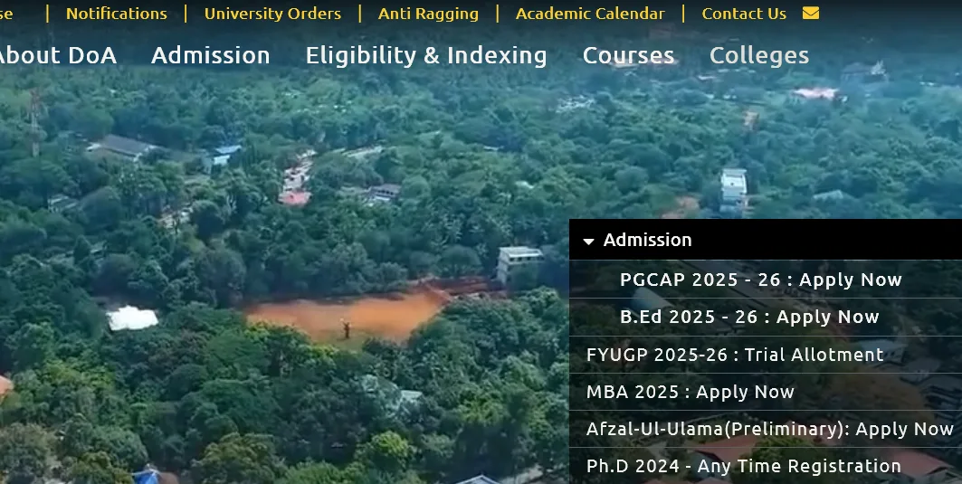 Calicut University UG Trial Allotment 2025: Check FYUGP Allotment Result Online